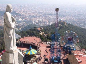 Barcelona vom Tibidabo aus Barcelona vom Tibidabo aus
