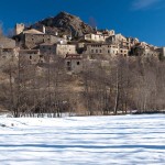 Dorf La Roca im Winter