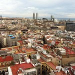 Toller Ausblick auf Barcelona vom Turm von Santa Maria aus
