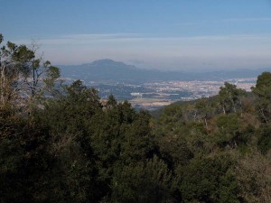 Ausblick nach Norden von Collserola aus