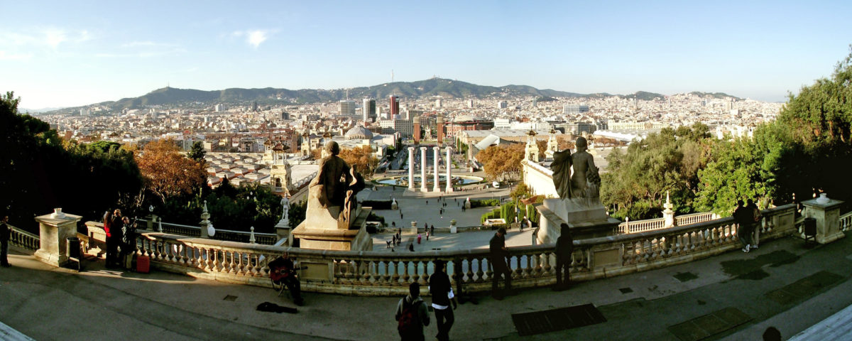 Herrlicher Ausblick vom Montjuic auf die Stadt