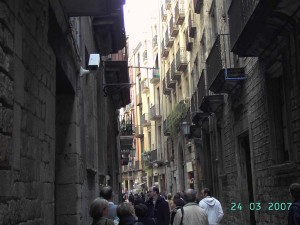 Ambiente en el Barrio Gótico